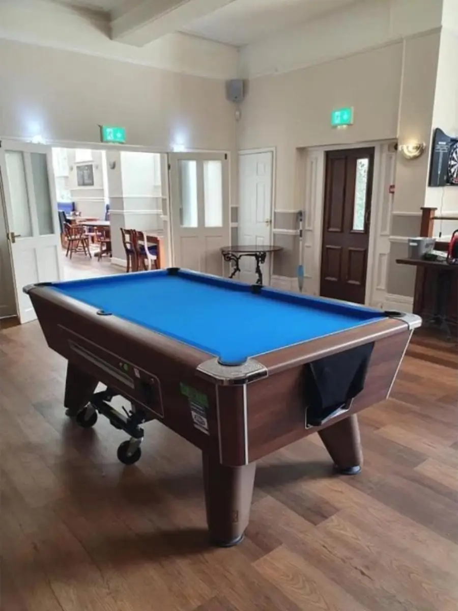 Game room with pool table at Royal Hotel Sheerness